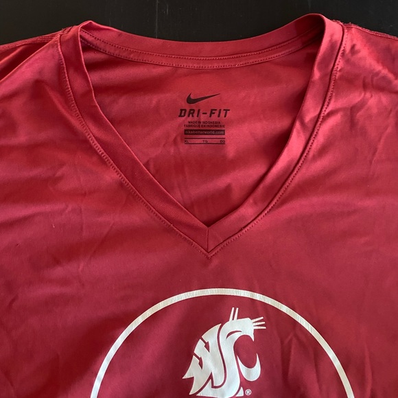 WSU Cougars Nike Dri-FIT V-Neck Tee - Picture 6 of 11